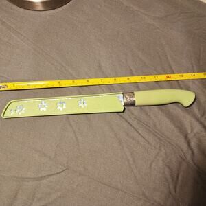 The Pioneer Woman Green/Blue Floral 8in Bread Knife